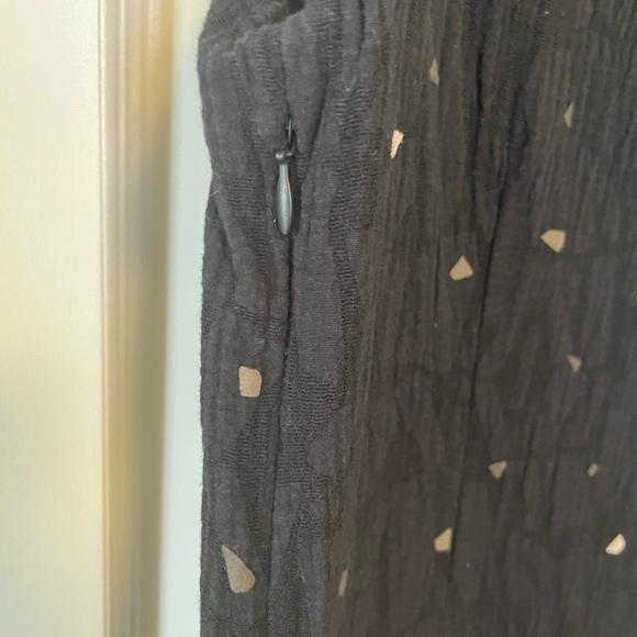 Skunkfunk Black Cotton Linen Sleeveless Dress - Picture 4 of 6